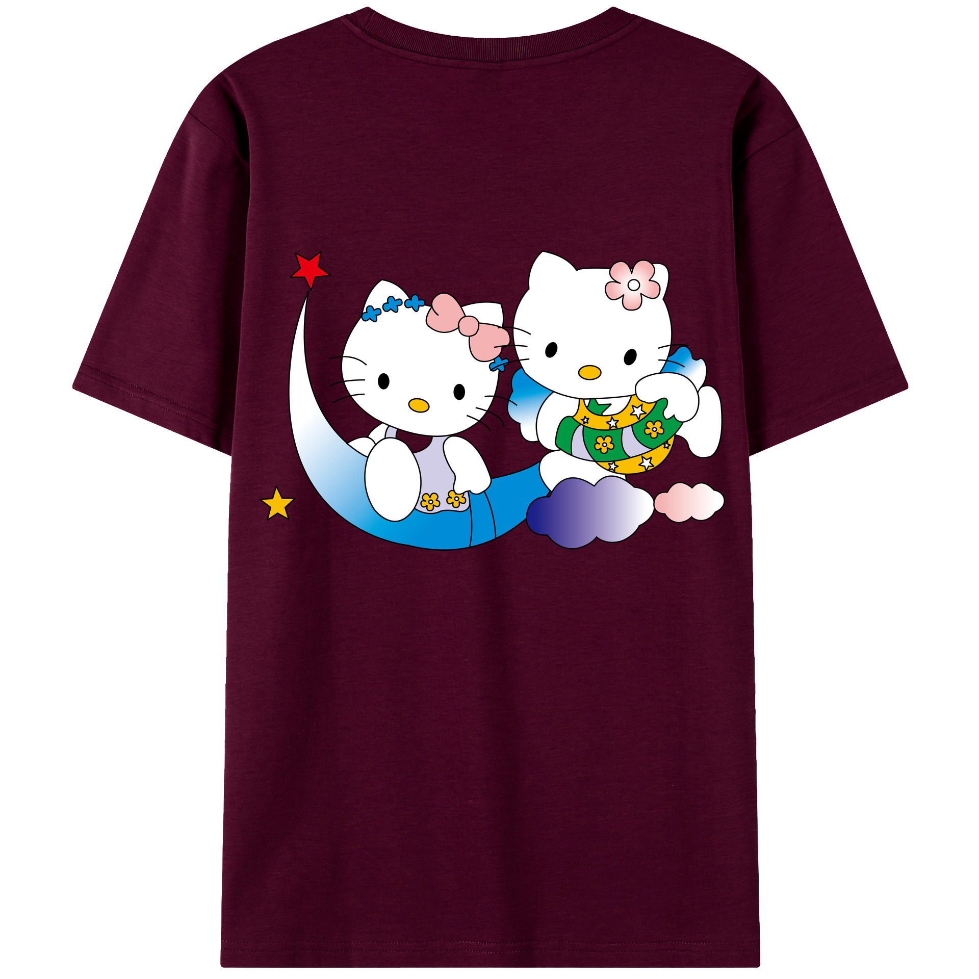 （画像用） Hello Kitty ハローキティ レディース半袖Tシャツ(バックプリント)